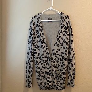 Victoria Secret PINK animal print cardigan